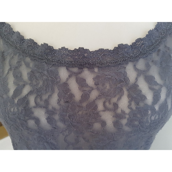 Vintage Hanky Panky Gray Lace Camisole - Picture 6 of 16